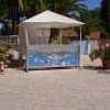 Gazebo con cartello 